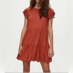 Aritzia Wilfred La Boheme Sidonie Tiered Babydoll Dress